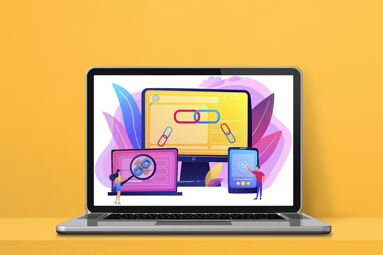 Desktop, Laptop and Tablet linked together