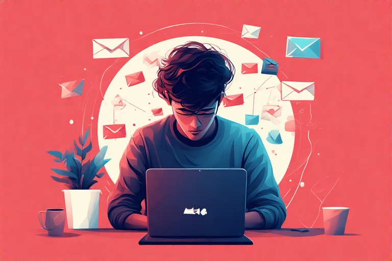 Email Marketing guy sending emails