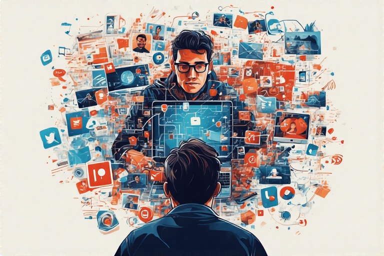 Social Media Marketing guys using social media