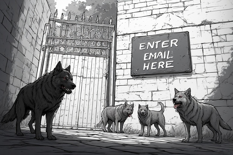 Lead Magnets And Gated Content Dogs at Gate